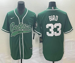 Nike Boston Celtics #33 Larry Bird Green Joint Authentic Stitched baseball jersey