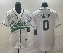 Nike Boston Celtics #0 Jayson Tatum White Joint Authentic Stitched baseball jersey