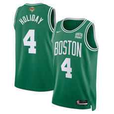 Nike Boston Celtics #4 Jrue Holiday Green 2024 Finals Stitched Basketball Jersey