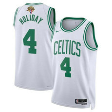 Nike Boston Celtics #4 Jrue Holiday White 2024 Finals Stitched Basketball Jersey