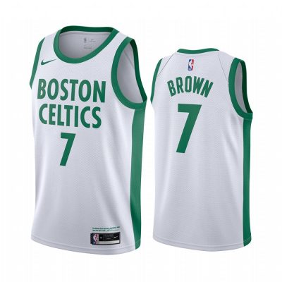 Nike Boston Celtics #7 Jaylen Brown 2020-21 City Authentic Stitched NBA Jersey