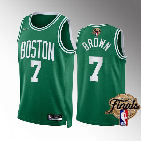 Nike Boston Celtics #7 Jaylen Brown Green 2022 Finals Authentic Stitched NBA jersey