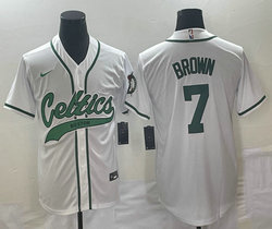 Nike Boston Celtics #7 Jaylen Brown White Joint Authentic Stitched baseball jersey