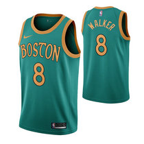 Nike Boston Celtics #8 Kemba Walker Green Game City Authentic Stitched NBA Jersey