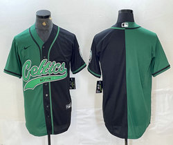Nike Boston Celtics Blank Green Black Joint Authentic Stitched baseball jersey
