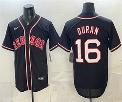 Nike Boston Red Sox #16 Jarren Duran 2026 Fashion Replica Black Out Jersey