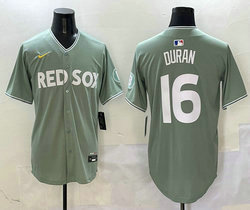 Nike Boston Red Sox #16 Jarren Duran Green 2025 City MLB Jersey