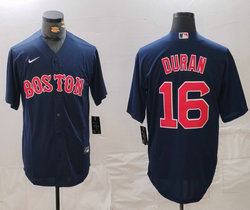 Nike Boston Red Sox #16 Jarren Duran Navy Blue Game Authentic stitched MLB jersey