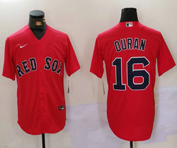 Nike Boston Red Sox #16 Jarren Duran Red Game Authentic stitched MLB jersey