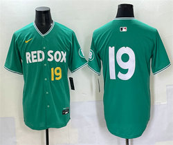 Nike Boston Red Sox #19 Roman Anthony Green 19 front Joint Stitched MLB Jersey