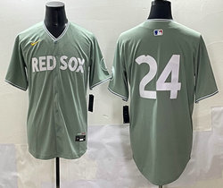 Nike Boston Red Sox #24 no name Green City Stitched MLB Jersey