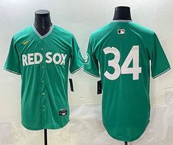 Nike Boston Red Sox #34 David Ortiz (no name) Green City Jersey