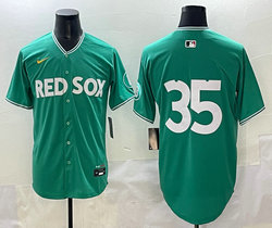 Nike Boston Red Sox #35 Garrett Crochet no name Green City Jersey
