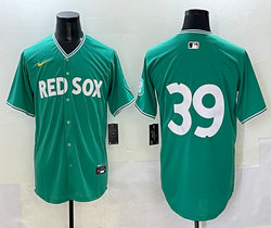 Nike Boston Red Sox #39 Marcelo Mayer Green no name City MLB Jersey