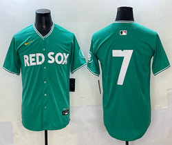 Nike Boston Red Sox #7 Masataka Yoshida no name Green City Authentic Stitched MLB Jersey