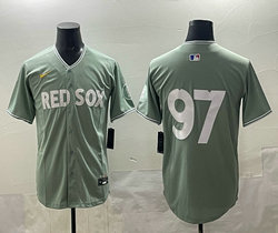 Nike Boston Red Sox #97 Green 2025 City MLB Jersey