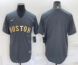 Nike Boston Red Sox Blank Charcoal 2022 All Star Authentic Stitched MLB Jersey