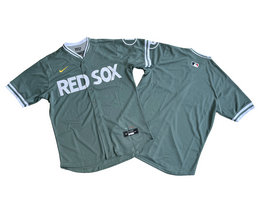 Nike Boston Red Sox Blank Green 2025 City Authentic Stitched MLB Jersey