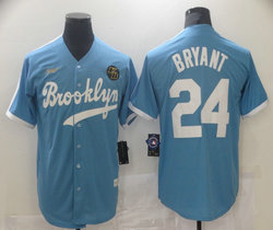Nike Brooklyn Dodgers #24 Kobe Bryant Light Blue KB Authentic Stitched MLB Jersey