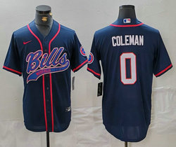 Nike Buffalo Bills #0 Keon Coleman Blue adults Authentic Stitched baseball jersey