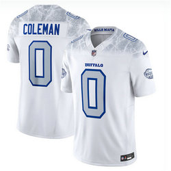 Nike Buffalo Bills #0 Keon Coleman White Rivalries Limited Stitched Football Jersey