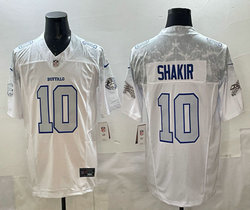 Nike Buffalo Bills #10 Khalil Shakir White Rivalries Authentic Stitched NFL Jersey