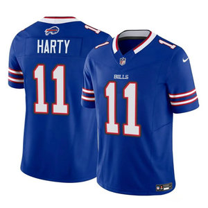 Nike Buffalo Bills #11 Deonte Harty Blue 2023 F.U.S.E Authentic Stitched NFL Jersey