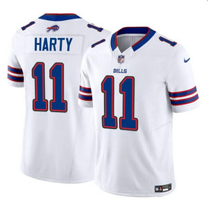 Nike Buffalo Bills #11 Deonte Harty White 2023 F.U.S.E Authentic Stitched NFL Jersey