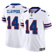 Nike Buffalo Bills #14 Chase Claypool White 2023 F.U.S.E. Football Stitched Jersey
