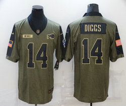 Nike Buffalo Bills #14 Stefon Diggs 2021 salute to service Authentic Stitched NFL Jersey