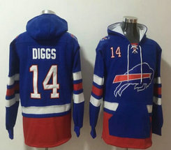 Nike Buffalo Bills #14 Stefon Diggs Blue NFL Stitched Hoodies