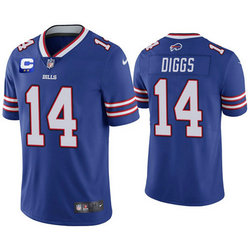 Nike Buffalo Bills #14 Stefon Diggs Blue With 2-star C Patch Vapor Untouchable Authentic Stitched NFL Jersey