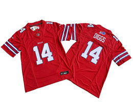 Nike Buffalo Bills #14 Stefon Diggs Red 2023 F.U.S.E Authentic Stitched NFL Jersey