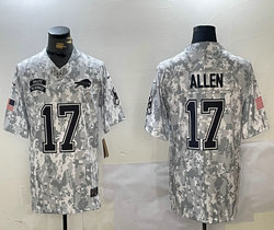 Nike Buffalo Bills #17 Josh Allen 2024 Salute to Service Authentic Stitched NFL Jersey