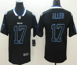 Nike Buffalo Bills #17 Josh Allen Lights Out Black Vapor Untouchable Authentic stitched NFL jersey