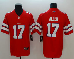 Nike Buffalo Bills #17 Josh Allen Red Ruch Authentic Stitched NFL Jersey