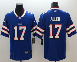 Nike Buffalo Bills #17 Josh Allen Royal 2018 NFL Draft Pick Vapor Untouchable Authentic stitched NFL jersey