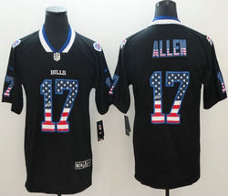 Nike Buffalo Bills #17 Josh Allen USA Flag Vapor Untouchable Authentic NFL Jerseys