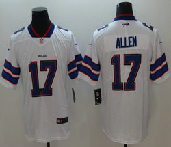 Nike Buffalo Bills #17 Josh Allen White 2018 NFL Draft Pick Vapor Untouchable Authentic stitched NFL jersey