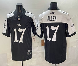 Nike Buffalo Bills #17 Josh Allen White 7(VII) Thanksgiving Authentic Stitched NFL Jersey