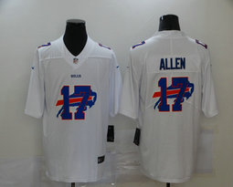 Nike Buffalo Bills #17 Josh Allen White Shadow Authentic Stitched NFL Jerseys