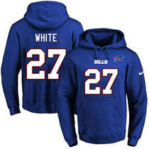 Nike Buffalo Bills #27 Tre'Davious White Blue Name & Number Pullover NFL Hoodie