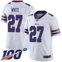 Nike Buffalo Bills #27 Tre'Davious White With 100th Season Patch White Vapor Untouchable Authentic stitched NFL jersey