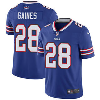 Nike Buffalo Bills #28 E.J. Gaines Blue Vapor Untouchable Authentic Stitched NFL Jersey