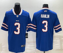 Nike Buffalo Bills #3 Damar Hamlin Blue Vapor Untouchable Authentic Stitched NFL Jersey