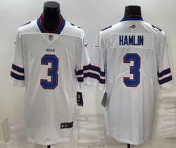 Nike Buffalo Bills #3 Damar Hamlin White Vapor Untouchable Authentic Stitched NFL Jersey