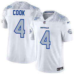 Nike Buffalo Bills #4 James Cook White Rivalries Limited Stitched Football Jersey