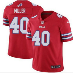 Nike Buffalo Bills #40 Von Miller Red Vapor Untouchable Authentic Stitched NFL Jersey