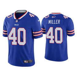 Nike Buffalo Bills #40 Von Miller Royal Blue Vapor Untouchable Authentic Stitched NFL Jersey
