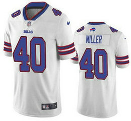 Nike Buffalo Bills #40 Von Miller White Vapor Untouchable Authentic Stitched NFL Jersey